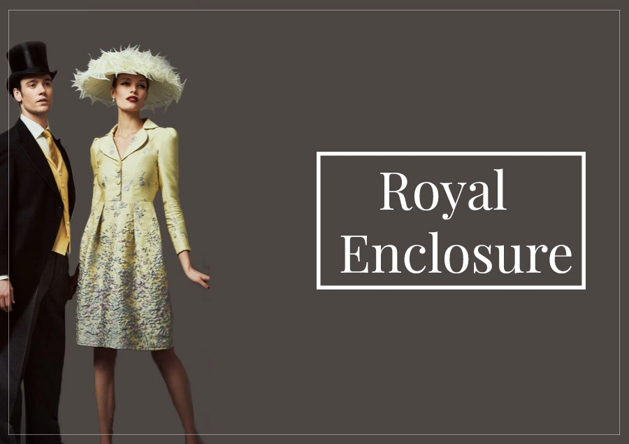A view of the royal enclosure, showcasing its grandeur and elegance, surrounded by lush greenery and historical architecture.