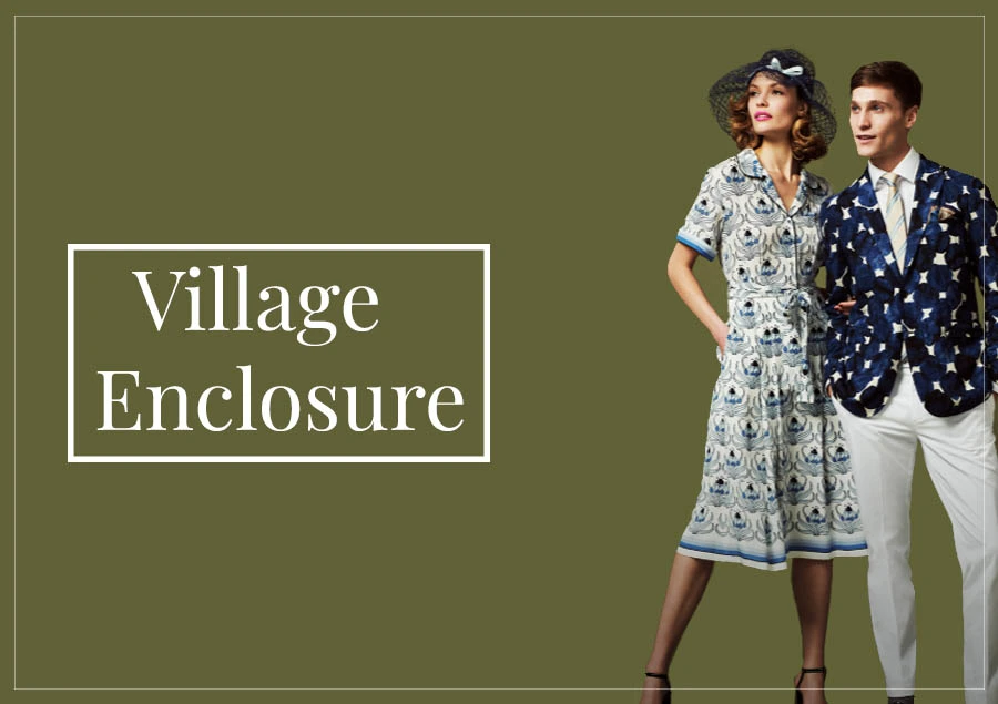 village enclosure surrounded by lush greenery, showcasing traditional architecture and a peaceful atmospher